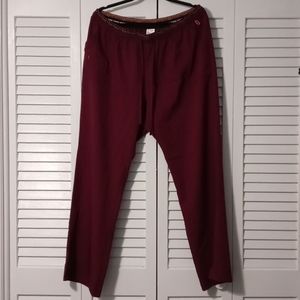❤ TWO Heartsoul Scrub Pants Size 2x Wine Color